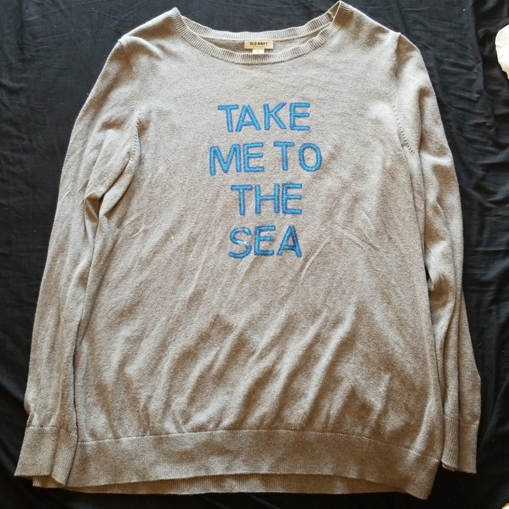 "Take me to the sea" sweater